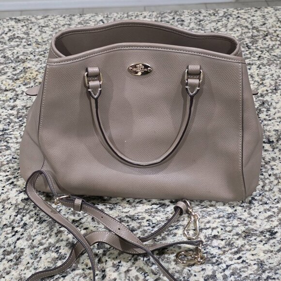 Taupe Coach handbag - Picture 1 of 5